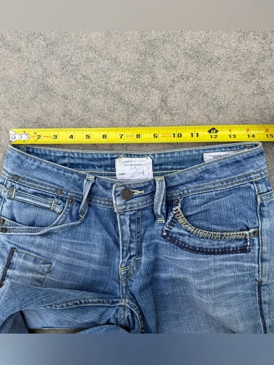 Taverniti So Jeans Y2K size 27 low rise flare denim Paris Hilton Jessica alba - Picture 12 of 15